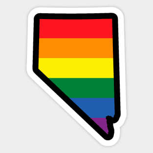 Nevada state LGBT Pride Sticker